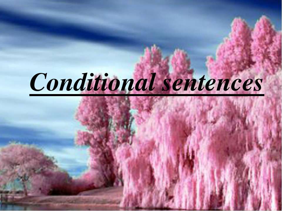 Conditional sentences - Скачать школьные презентации PowerPoint бесплатно | Портал бесплатных презентаций school-present.com