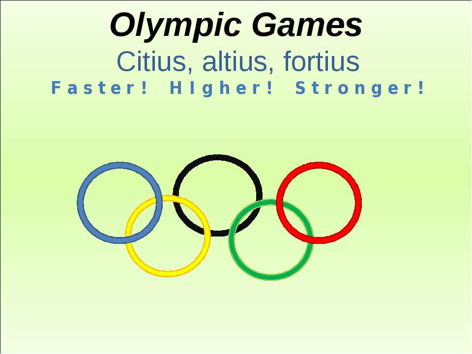 Olympic Games - Скачать школьные презентации PowerPoint бесплатно | Портал бесплатных презентаций school-present.com