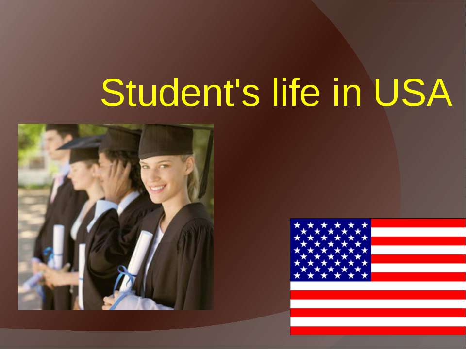 Student's life in USA
