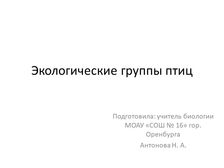 Презентация по биологии "Экологические группы птиц" - Скачать школьные презентации PowerPoint бесплатно | Портал бесплатных презентаций school-present.com