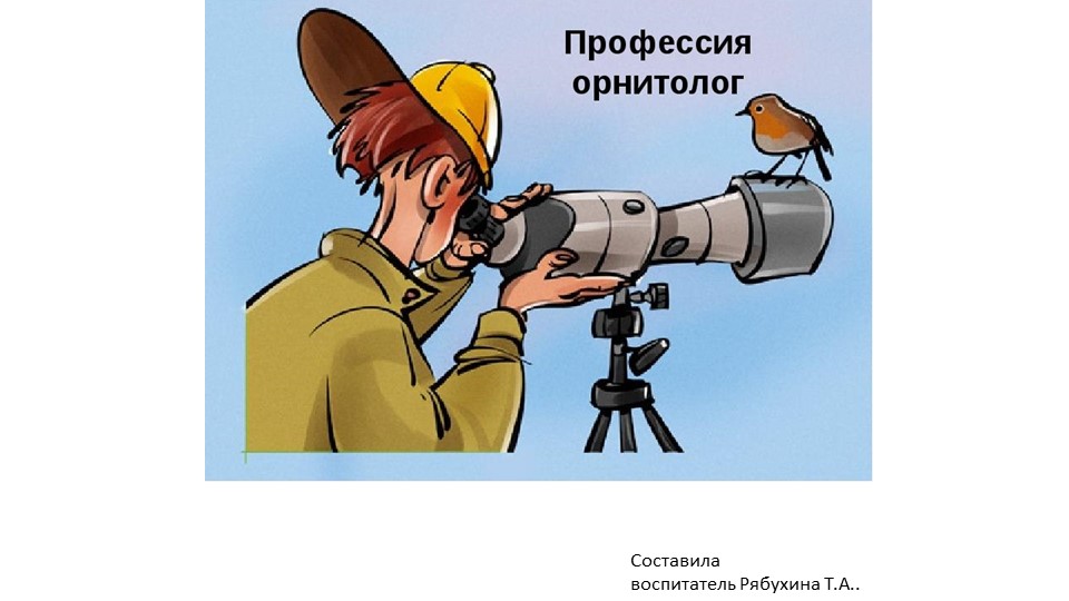 Презентация "Профессия - орнитолог". - Скачать школьные презентации PowerPoint бесплатно | Портал бесплатных презентаций school-present.com