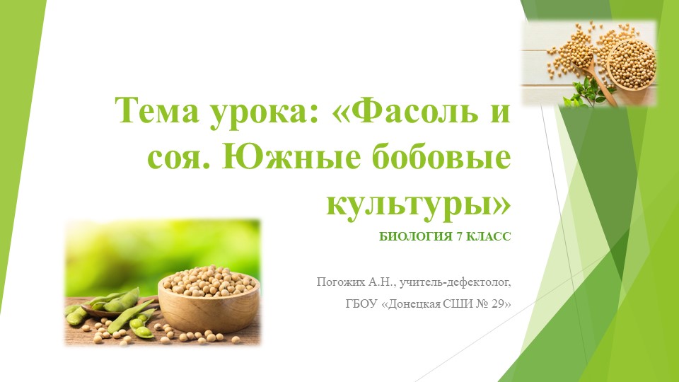 Презентация к уроку биологии на тему: "Фасоль и соя. Южные бобовые культуры". 7 класс. - Скачать школьные презентации PowerPoint бесплатно | Портал бесплатных презентаций school-present.com