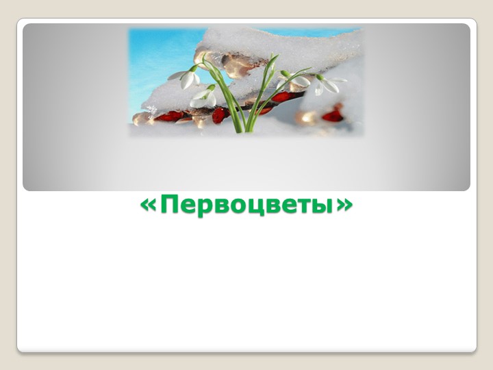 Презентация для детей "Первоцветы" - Скачать школьные презентации PowerPoint бесплатно | Портал бесплатных презентаций school-present.com