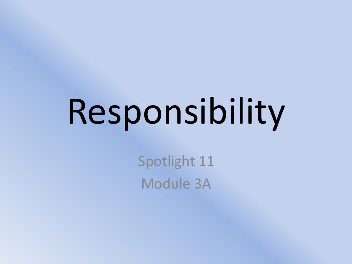 Презентация по английскому языку "Responsibility" - Скачать школьные презентации PowerPoint бесплатно | Портал бесплатных презентаций school-present.com