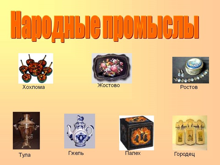 Презентация по внеурочной деятельности Народные промыслы - Скачать школьные презентации PowerPoint бесплатно | Портал бесплатных презентаций school-present.com