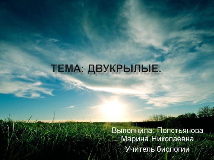 Презентация по биологии на тему: "Класс насекомые, отряд двукрылые" (7 класс) - Скачать школьные презентации PowerPoint бесплатно | Портал бесплатных презентаций school-present.com