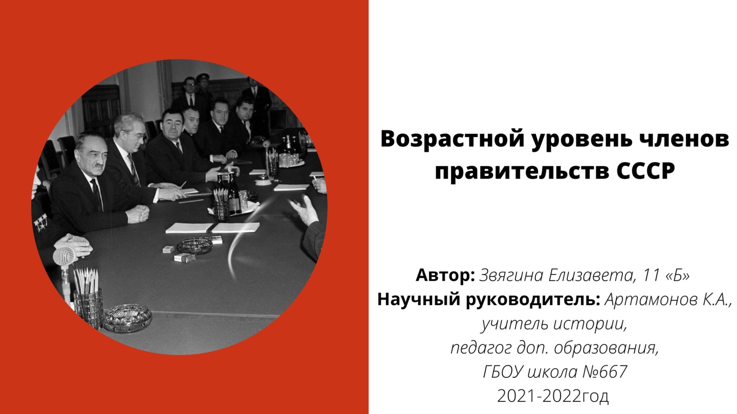 Инфографика "Средний возрастной уровень правительств СССР" - Скачать школьные презентации PowerPoint бесплатно | Портал бесплатных презентаций school-present.com