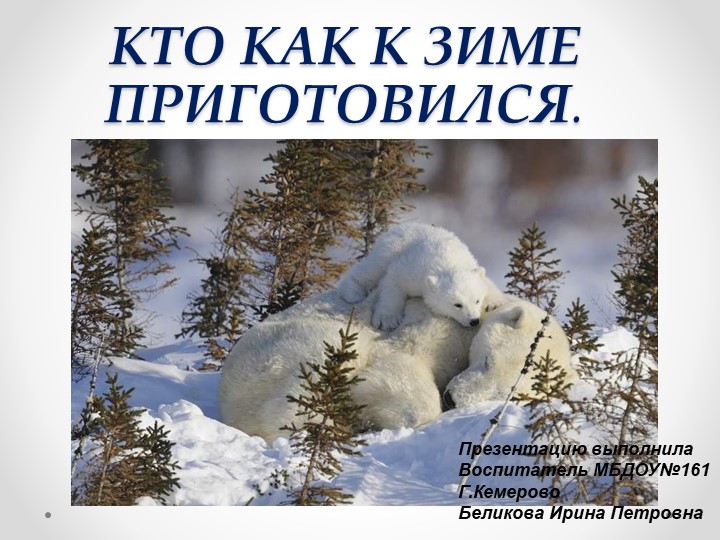 Презентация "Как звери готовятся к зиме" - Скачать школьные презентации PowerPoint бесплатно | Портал бесплатных презентаций school-present.com