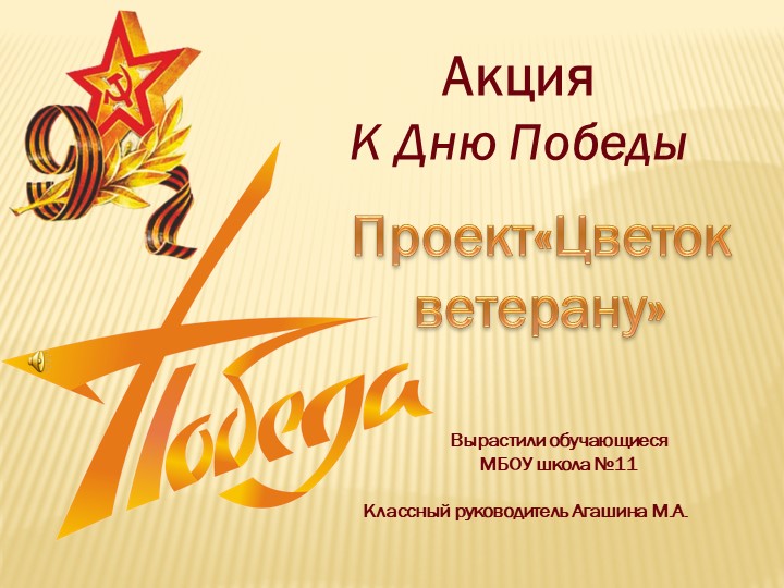 Презентация проекта "Цветок ветерану" - Скачать школьные презентации PowerPoint бесплатно | Портал бесплатных презентаций school-present.com
