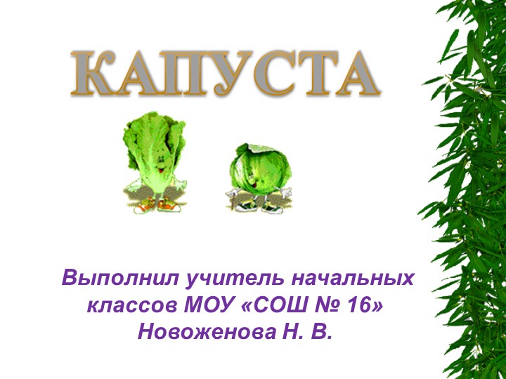 Приглашаем на капустник. Виды капусты. Блюда из капусты. - Скачать школьные презентации PowerPoint бесплатно | Портал бесплатных презентаций school-present.com