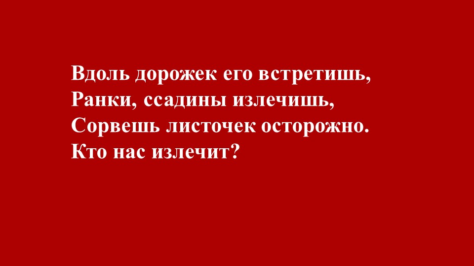 Презентация - Лекарственные и ядовитые растения. (подготовительная группа) - Скачать школьные презентации PowerPoint бесплатно | Портал бесплатных презентаций school-present.com