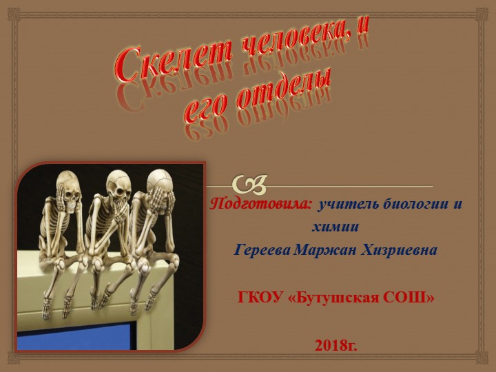 Урок на "Скелет человека" - Скачать школьные презентации PowerPoint бесплатно | Портал бесплатных презентаций school-present.com