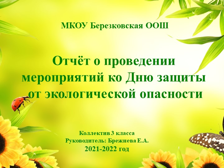 Презентация по внеурочной деятельности "Дни защиты от экологичкской опасности" - Скачать школьные презентации PowerPoint бесплатно | Портал бесплатных презентаций school-present.com