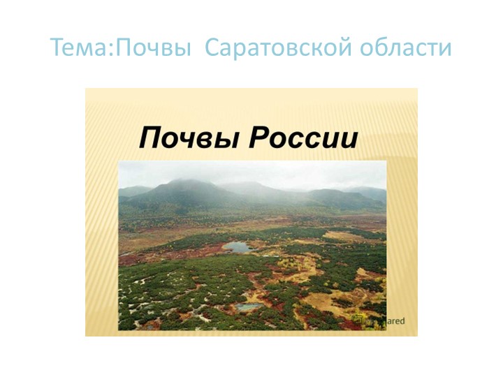 Презентация по географии на тему "Почвы Саратовской области" - Скачать школьные презентации PowerPoint бесплатно | Портал бесплатных презентаций school-present.com