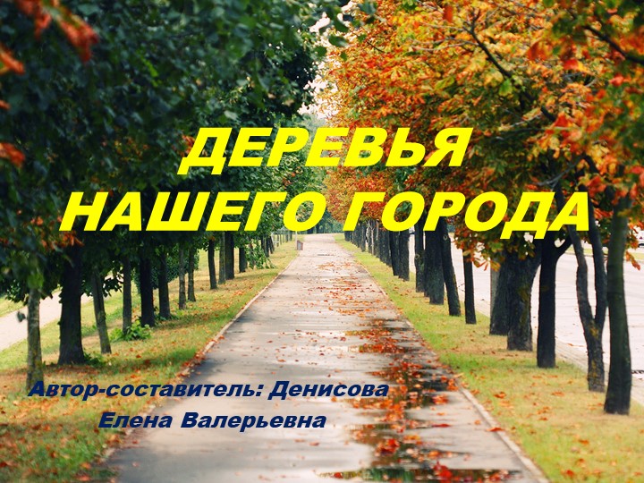 Презентация для детей "Деревья нашего города" - Скачать школьные презентации PowerPoint бесплатно | Портал бесплатных презентаций school-present.com