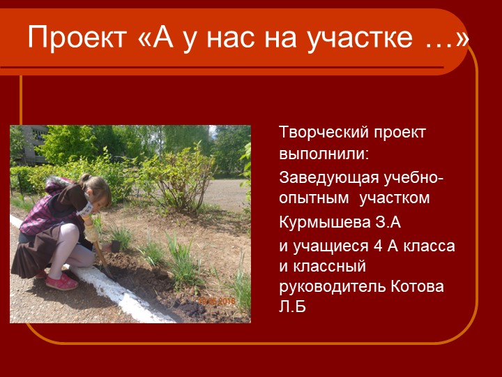 Презентация " А у нас на участке СОШ №6 - Скачать школьные презентации PowerPoint бесплатно | Портал бесплатных презентаций school-present.com