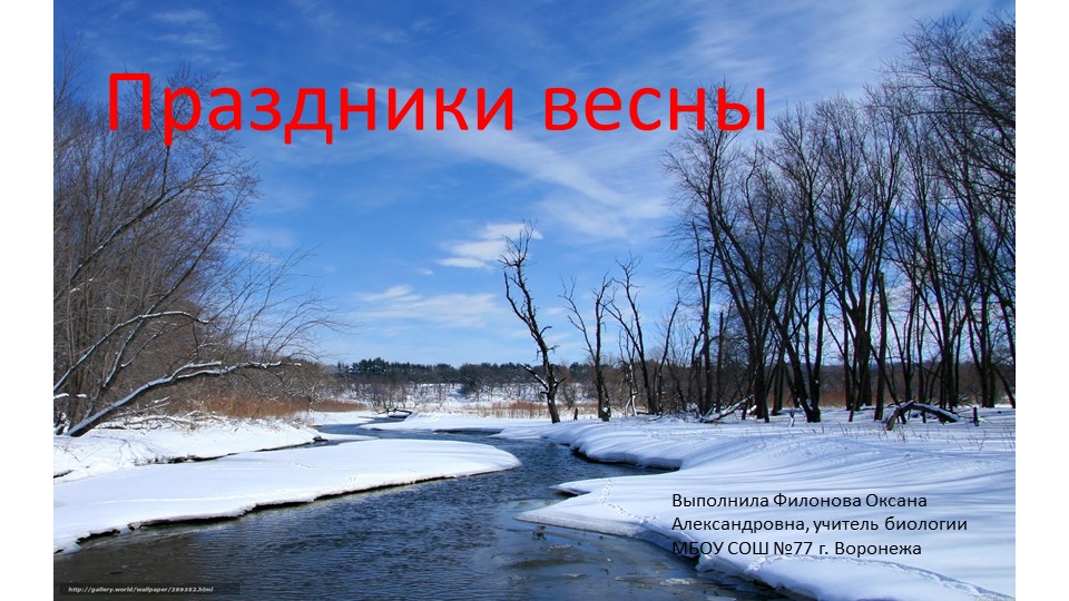 Презентация для классного часа "Праздники весны" - Скачать школьные презентации PowerPoint бесплатно | Портал бесплатных презентаций school-present.com
