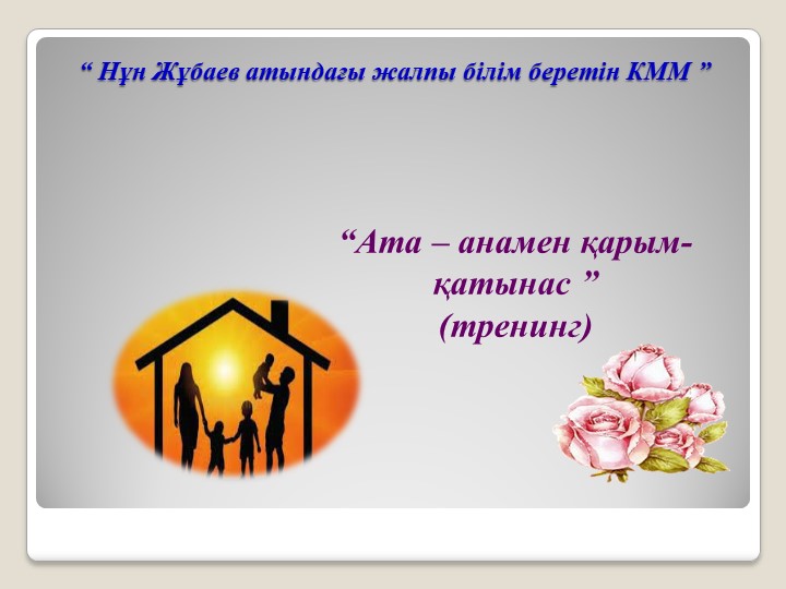 Ата – анамен қарым-қатынас - Скачать школьные презентации PowerPoint бесплатно | Портал бесплатных презентаций school-present.com