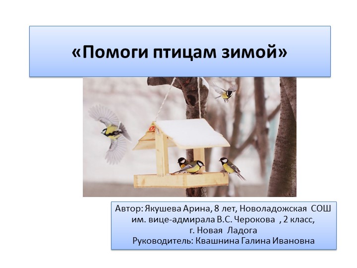 Презентация по окружающему миру 2 класс "Помоги птицам зимой" - Скачать школьные презентации PowerPoint бесплатно | Портал бесплатных презентаций school-present.com