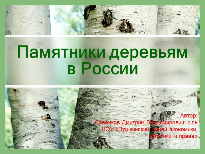 Презентация по биологии Памятники деревьям в России - Скачать школьные презентации PowerPoint бесплатно | Портал бесплатных презентаций school-present.com