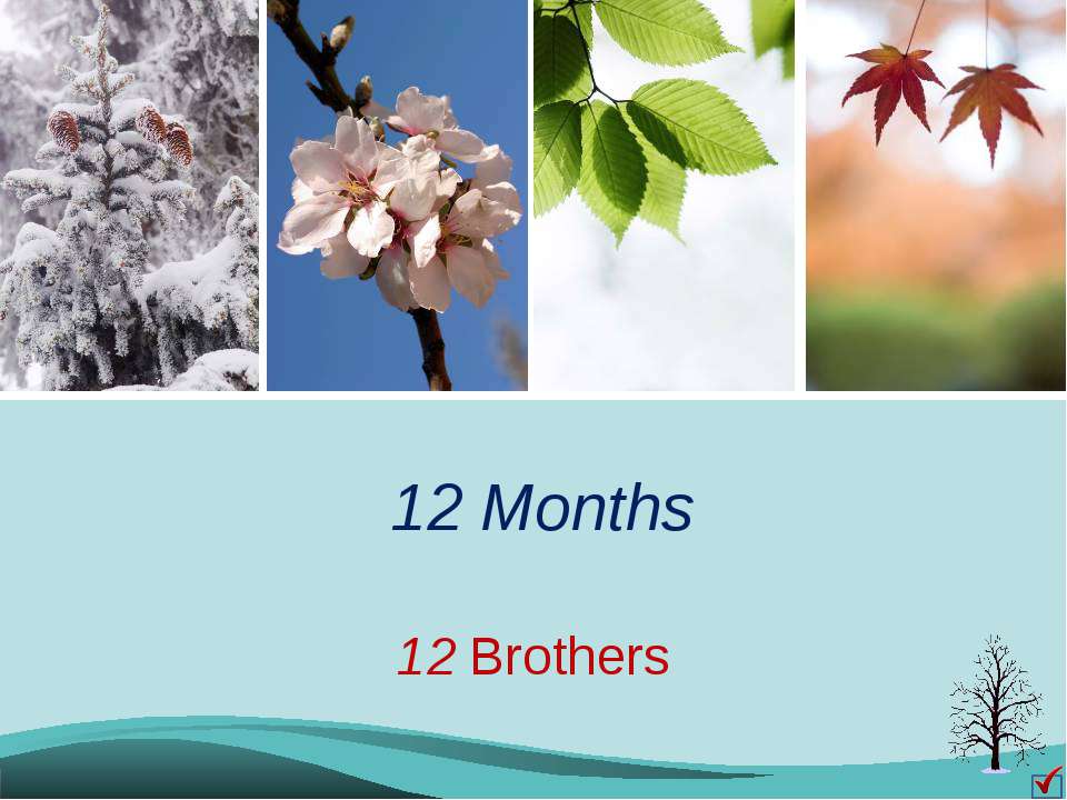 12 Months. 12 Brothers - Скачать школьные презентации PowerPoint бесплатно | Портал бесплатных презентаций school-present.com