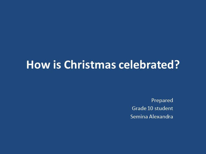 Презентация "Рождество". 10 класс - Скачать школьные презентации PowerPoint бесплатно | Портал бесплатных презентаций school-present.com