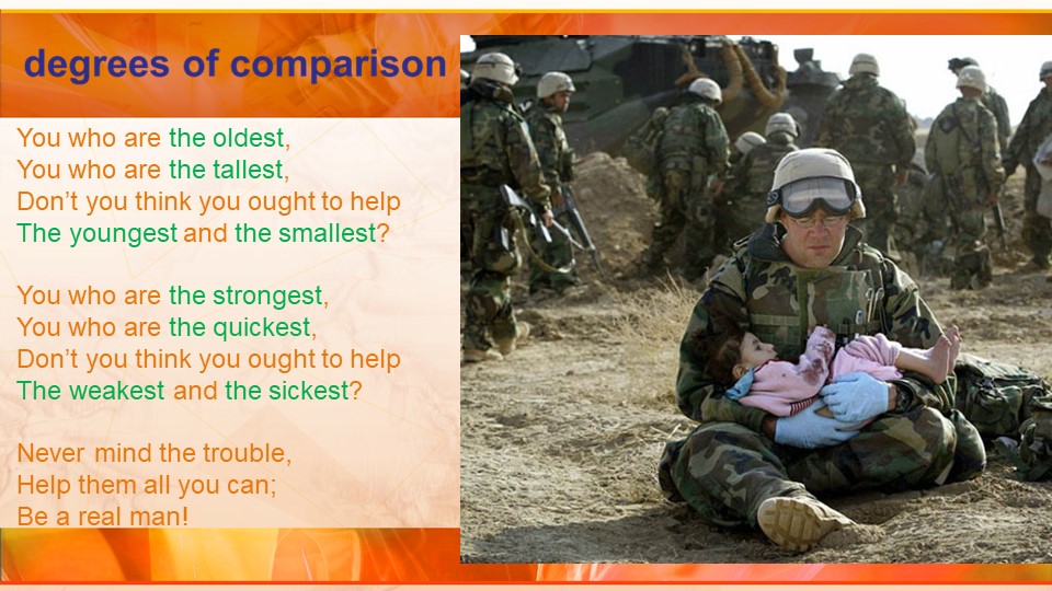 Степени сравнения прилагательных (7 класс) - Скачать школьные презентации PowerPoint бесплатно | Портал бесплатных презентаций school-present.com