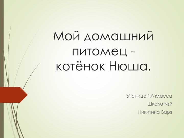 Презентация по окружающему миру на тему "Мой домашний питомец" - Скачать школьные презентации PowerPoint бесплатно | Портал бесплатных презентаций school-present.com