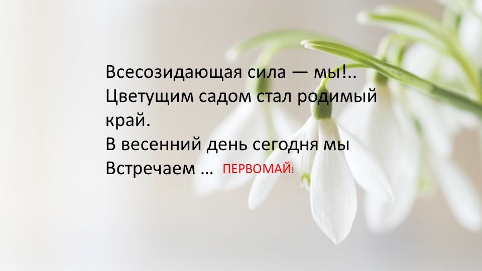 Презентация для внеурочного занятия по теме "Очумелые ручки. 1 мая" - Скачать школьные презентации PowerPoint бесплатно | Портал бесплатных презентаций school-present.com