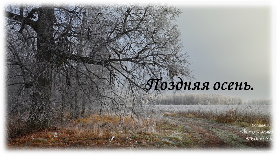 Презентация. "Поздняя осень. Приметы" - Скачать школьные презентации PowerPoint бесплатно | Портал бесплатных презентаций school-present.com