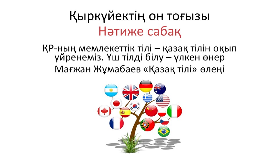 Нәтиже сабақ "Атақты полиглоттар" 7-сынып - Скачать школьные презентации PowerPoint бесплатно | Портал бесплатных презентаций school-present.com
