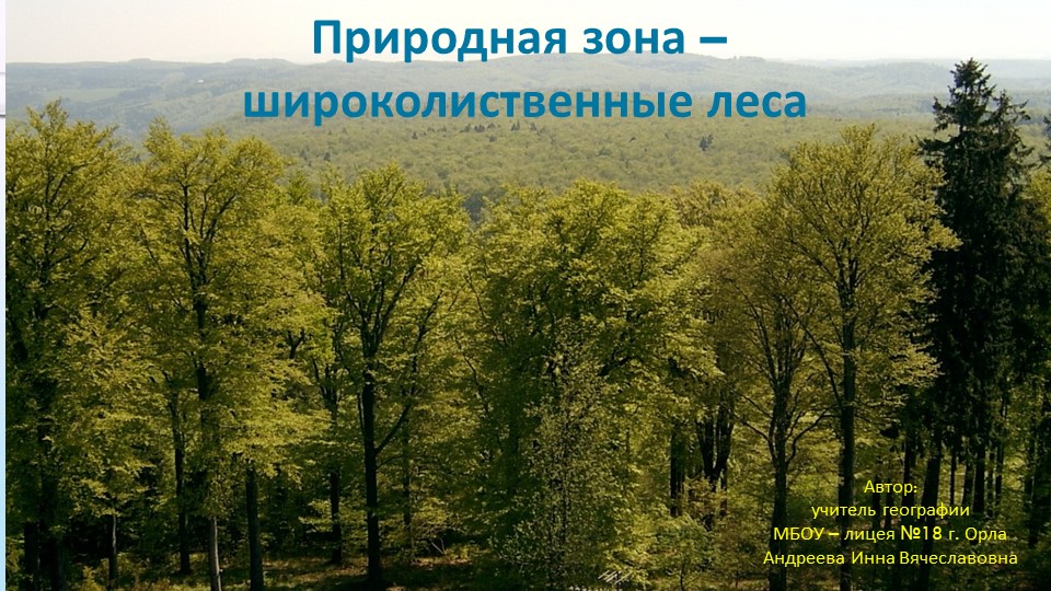 Презентация "Природная зона - широколиственные леса" - Скачать школьные презентации PowerPoint бесплатно | Портал бесплатных презентаций school-present.com