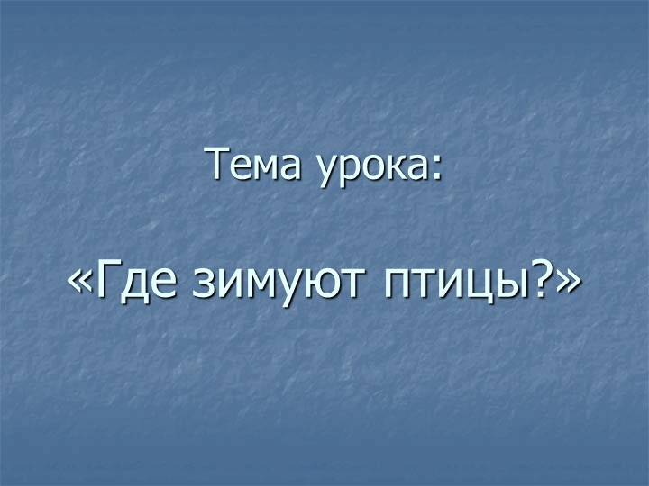 Презентация по окружающему миру "Где зимуют птицы" - Скачать школьные презентации PowerPoint бесплатно | Портал бесплатных презентаций school-present.com