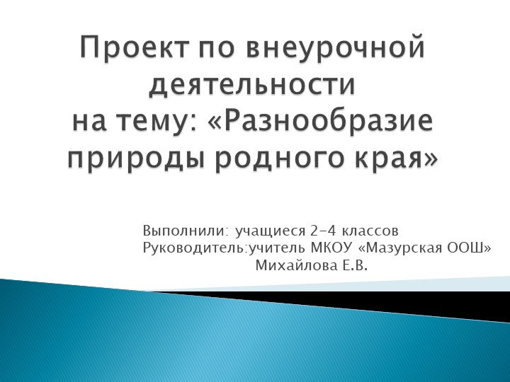 Презентация "Проект по внеурочной деятельности" (2-4 класс) - Скачать школьные презентации PowerPoint бесплатно | Портал бесплатных презентаций school-present.com